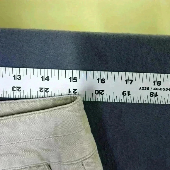 Maurices Wide leg Pants Womens 7/8 Reg stretch comfy casual Tan 0542 - Picture 3 of 8